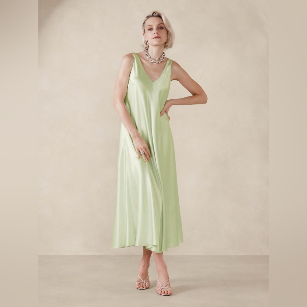 NWT Banana Republic Charmeuse Dress